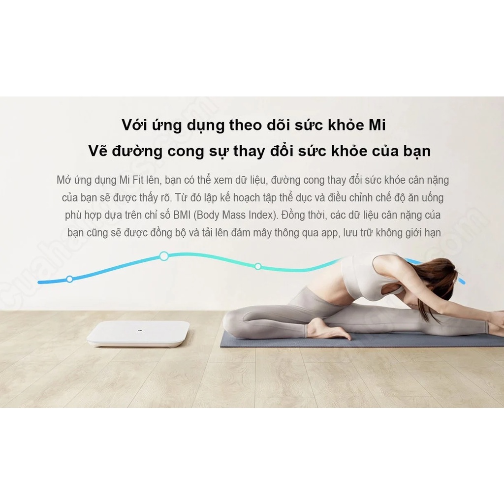 Cân thông minh Mi Smart Scale 2 Universal - Cân điện tử thông minh XIaomi gen 2 App Mi Fit