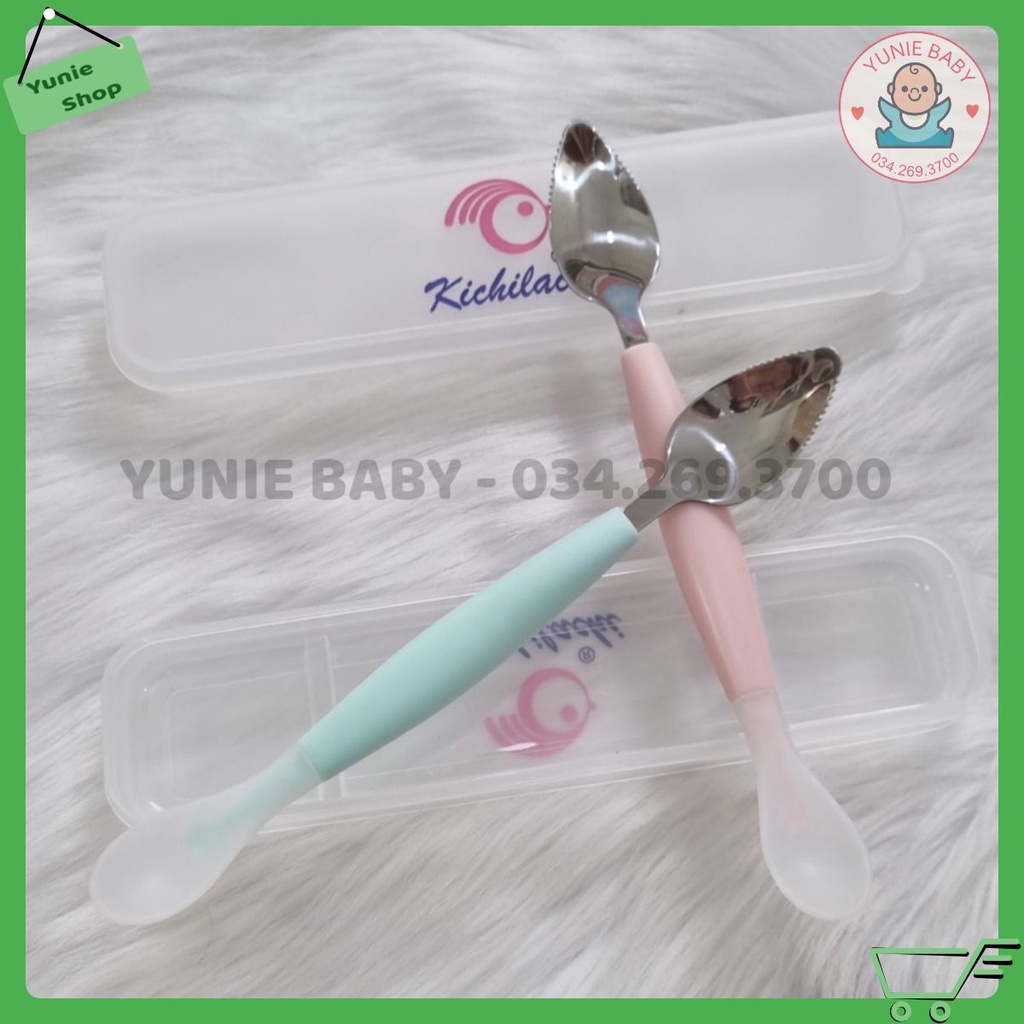 Thìa nạo hoa quả 2 đầu cho bé ăn dặm