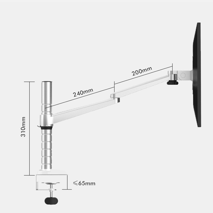 Giá Treo Màn Hình Máy Tính OA 3S 17 - 24 - 27 - 32 inch / Tay Treo Màn Hình Hợp Kim Nhôm