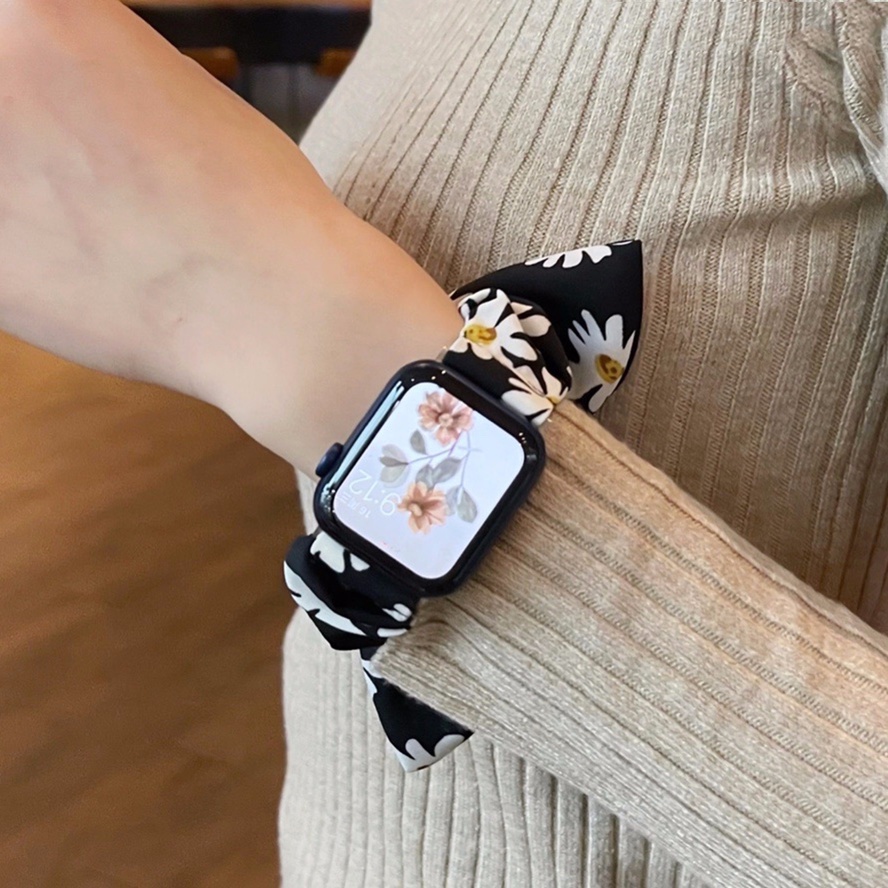 Dây Đeo Tay Thay Thế Cho Đồng Hồ Thông Minh Apple Watch Series 7 6 SE 5 4 45mm 44mm 41mm 42mm 40mm 38mm