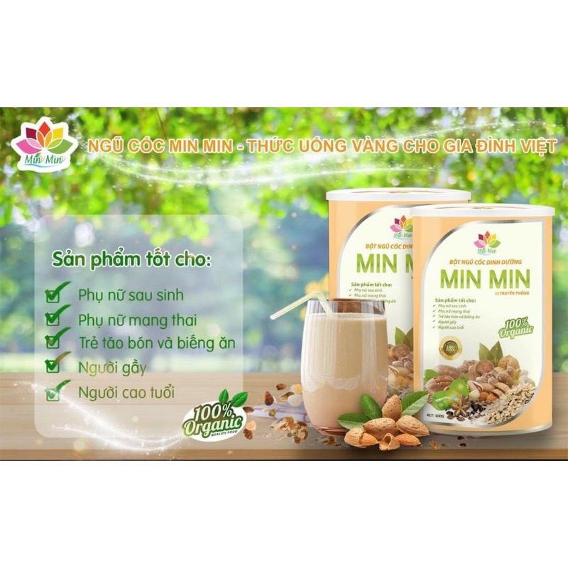 Ngũ Cốc Lợi Sữa Min Min 29 hạt cao cấp 500g - Bột Ngũ Cốc Lợi Sữa MinMin chính hãng