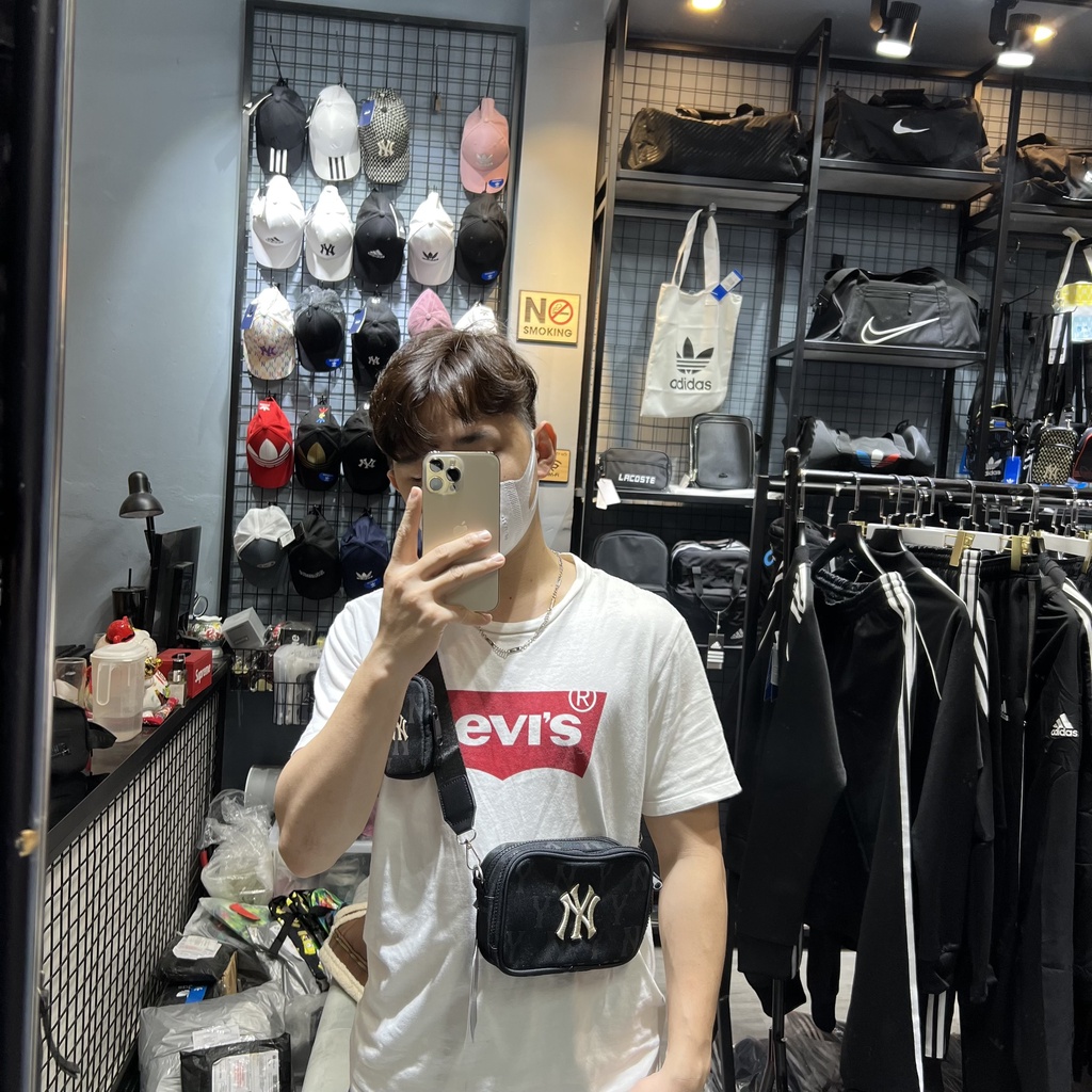 [ HÀNG MỚI VỀ ] Combo Túi đeo chéo / Túi bao tử NY MONOGRAM WAIST BAG BLACK  - MÃ MỚI NHẤT | ẢNH THẬT | HÀNG XUẤT DƯ