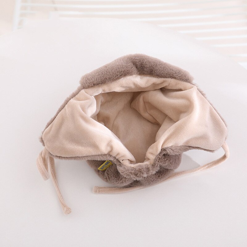 Mũ Cotton Mềm Mại Màu Trơn Đính Quả Bông Dễ Thương Cho Bé