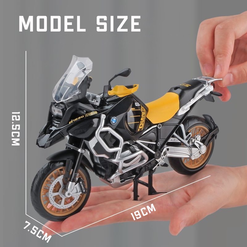 Mô Hình Xe Mô Tô BMW R1250 GS Bằng Hợp Kim Tỉ Lệ 1: 12