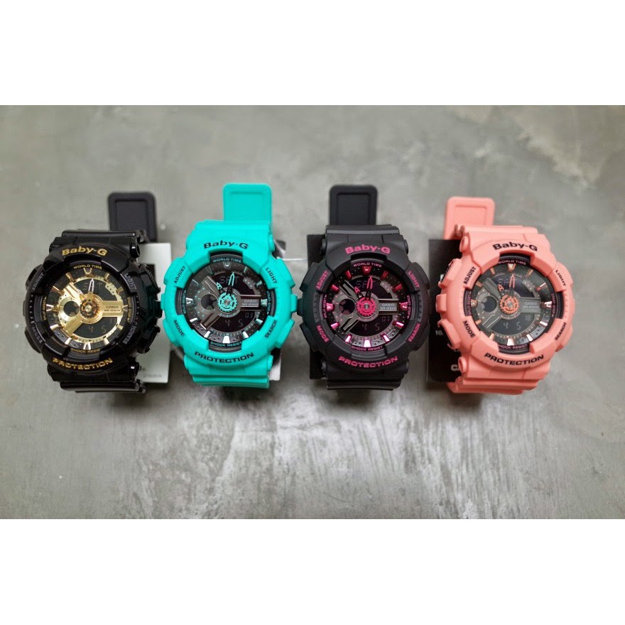 Đồng hồ thể thao nữ Baby-G BA-111-1A Full phụ kiện