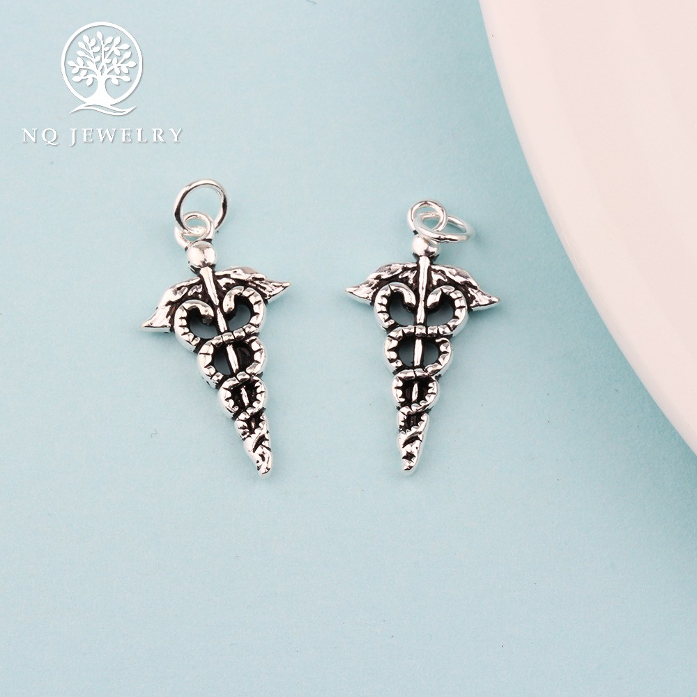 Charm bạc phụ kiện cácnh thiên thần treo - NQ Jewelry