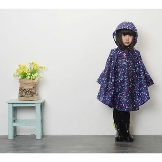 Áo Mưa Bít Vải Dù Số 10 ( 9-10 tuổi )Không Xẻ Tà Cho Bé