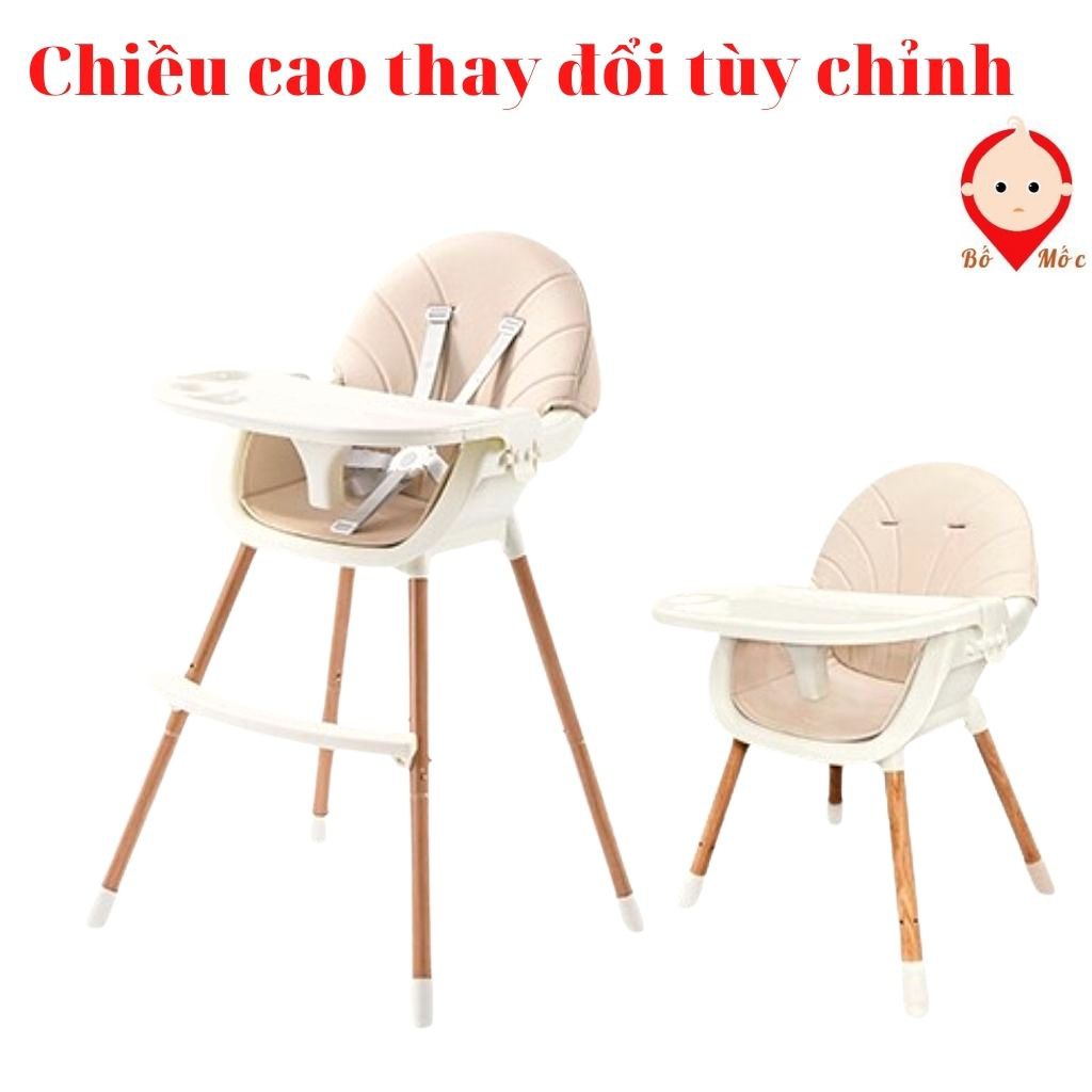 Ghế Ăn Dặm Siêu Cấp Điều Chỉnh Độ Cao, Dây Đai Khóa 5 Chiều An Toàn Chắc Chắn, Giúp Bé Ăn Khỏe, Ngồi Ngoan-Shop Bố Mốc