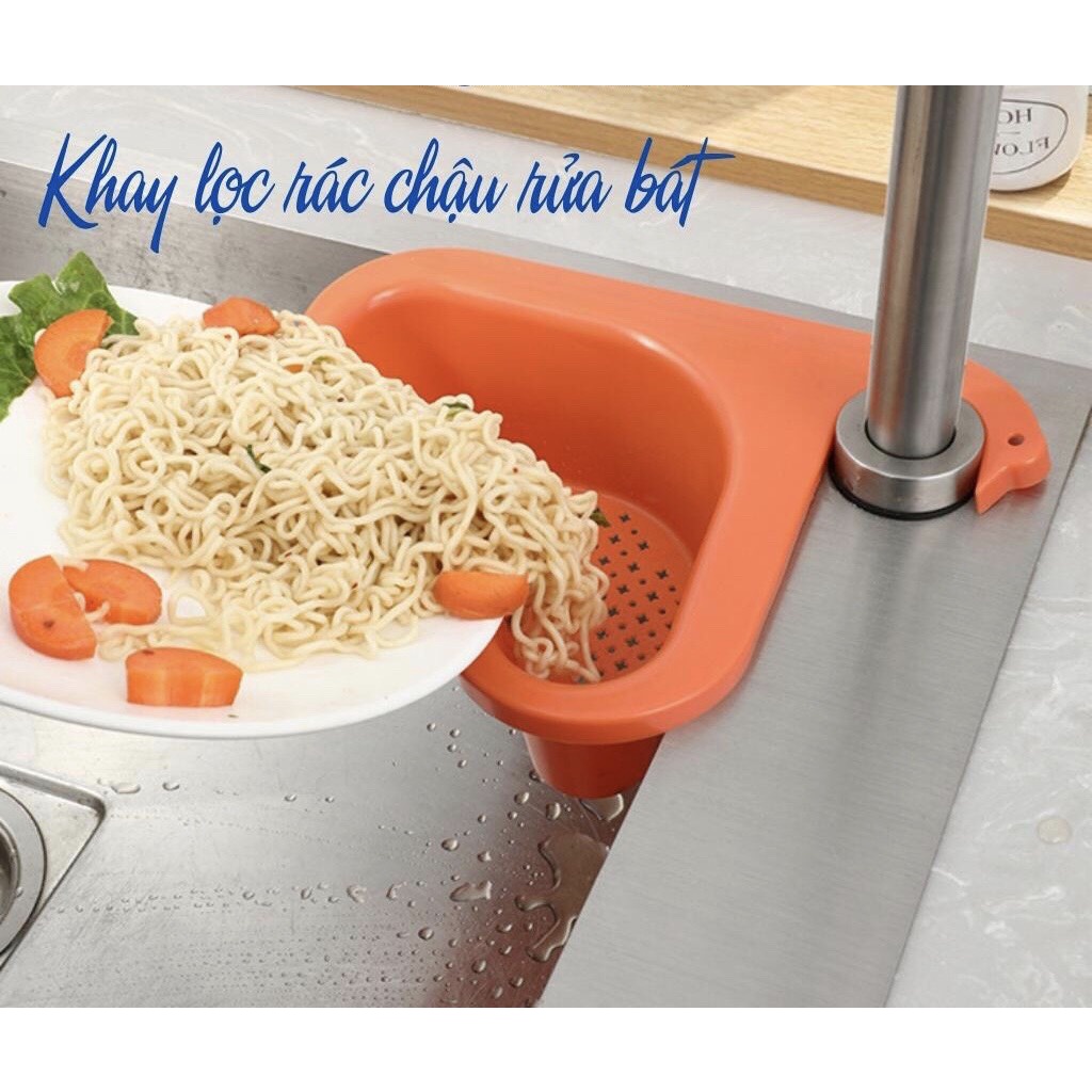 Rổ lọc rác gài bồn rửa chén bồn rửa chén bát - Khay lọc rác gắn bồn rửa chén bát