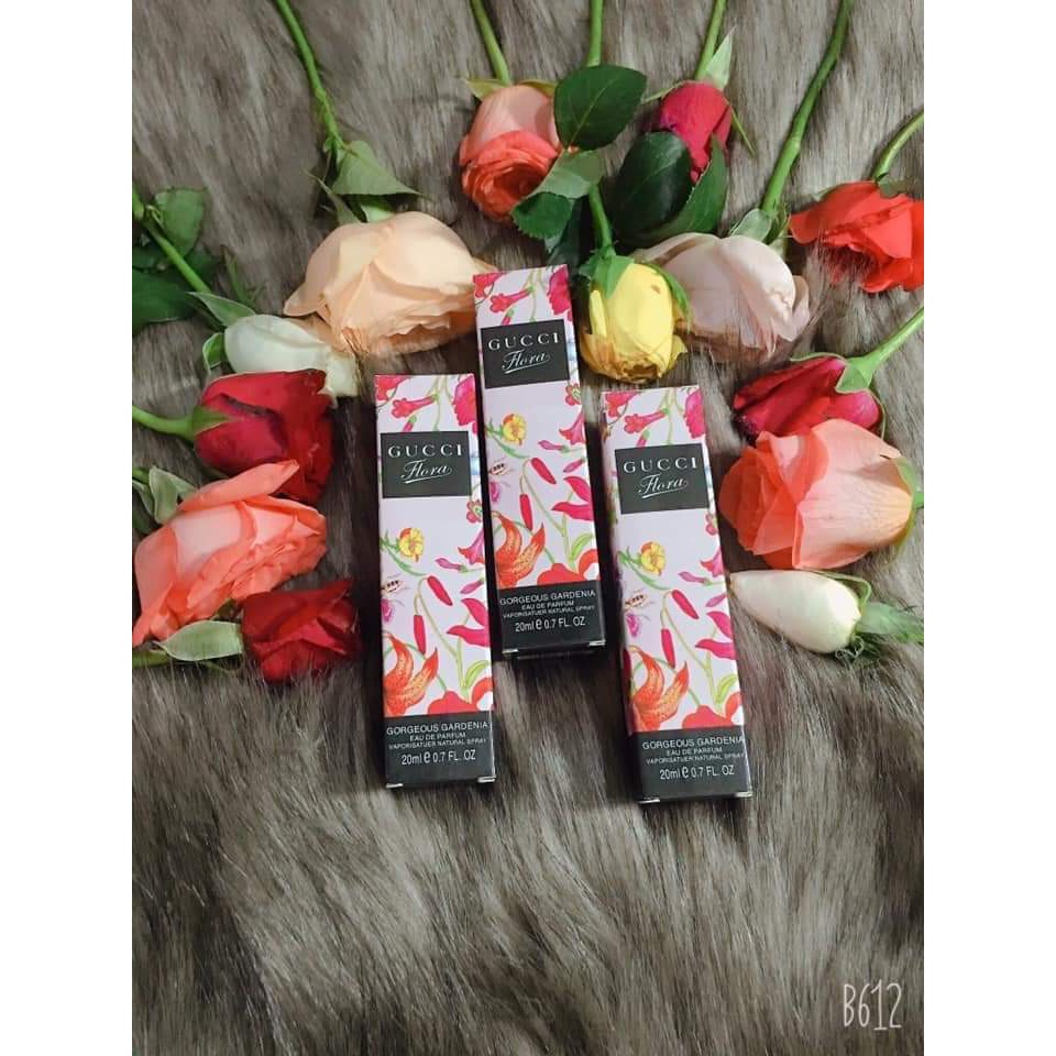 Nước hoa mini gucci hoa nữ chai 20ml dạng xịt- mẫu 4d- Mùi gucci hoa- flora