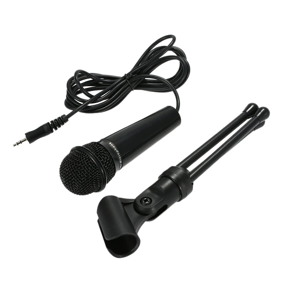 3.5mm Condenser Microphone Dynamic Mic Clear Voice For Live Speech For PC