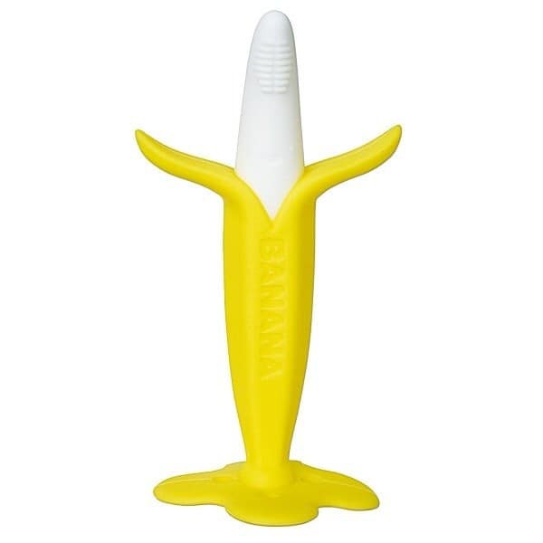 [Hàng Chính Hãng]Chuối Gặm Nướu Silicon Chính Hãng Mỹ An Toàn Cho Bé Giảm Ngứa Lợi Và Làm Sạch Khoang Miệng.