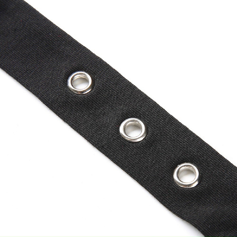 Áo ống croptop trơn phối dây khoen đeo chocker cổ cực cá tính , chất thun bozip mềm mịn dày dặn