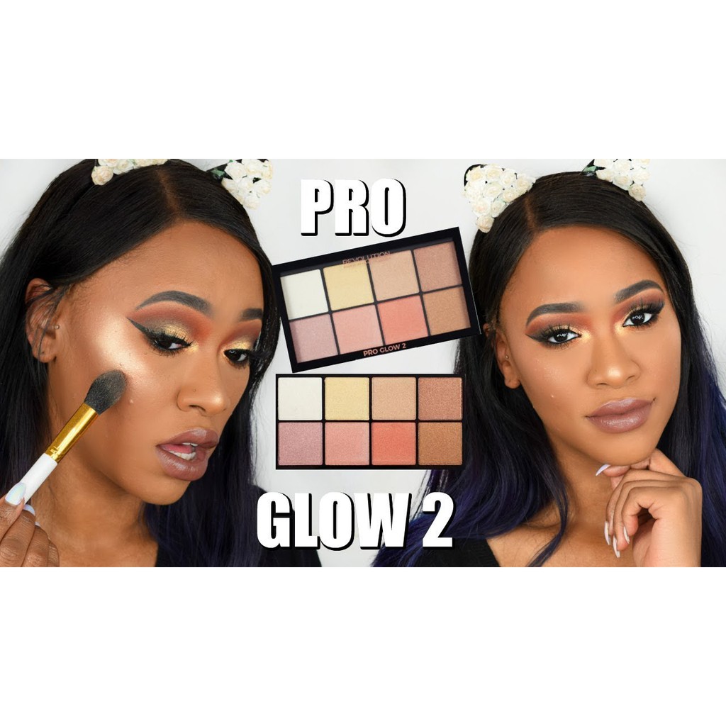 Bắt sáng Makeup Revolution Highlight Palette Pro Glow 2