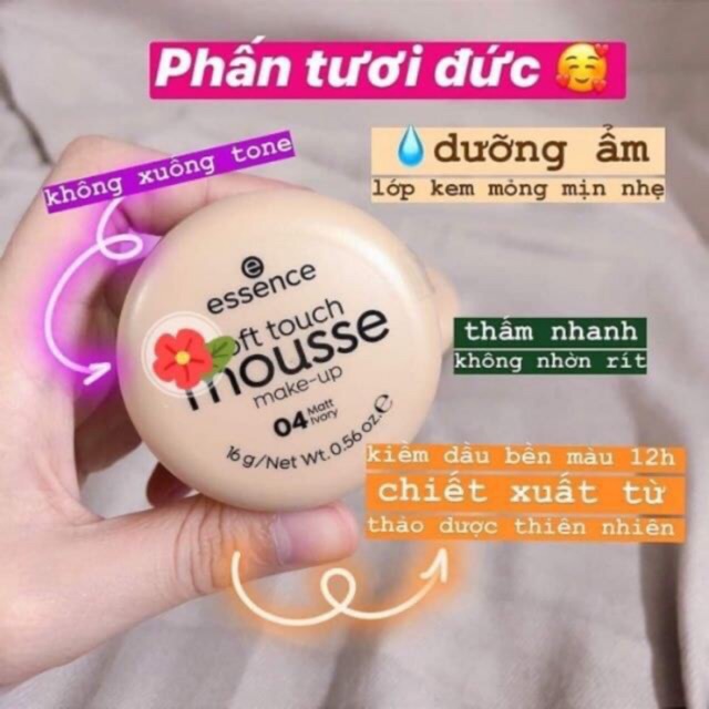 phấn tươi đức essence mousse