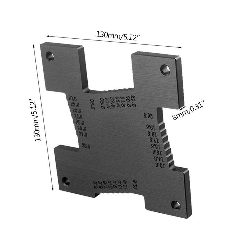 Thước Đo Chiều Cao Bằng Hợp Kim Nhôm 5-36mm &amp; 5.5-36.5mm