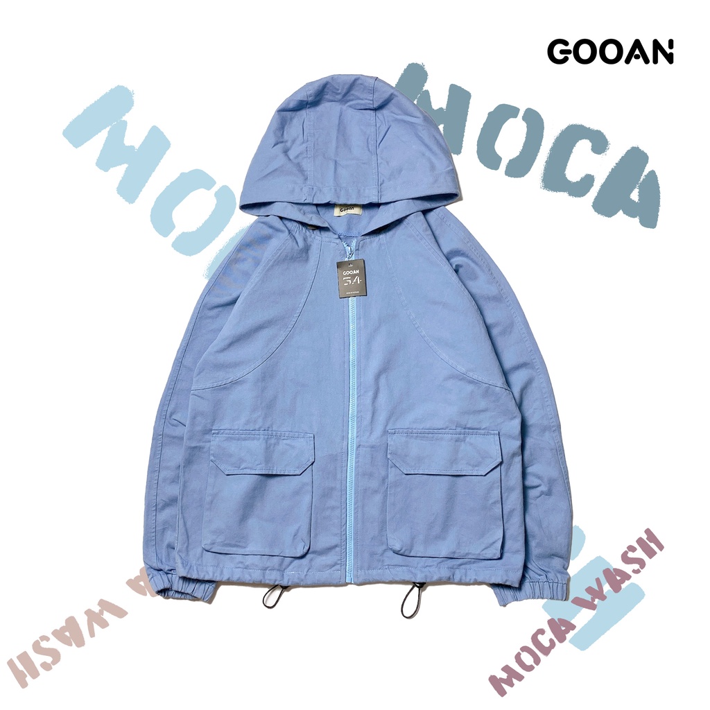 Áo khoác kaki nữ moca WASH Ulzzang Unisex | Chống nắng | form rộng - Gooan