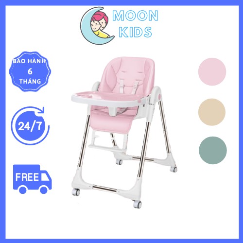 [ Freeship ] Ghế Ăn Dặm BellyBaby BBLux01 Phiên Bản Nâng Cấp 2021 Gấp Gọn, Bàn Ăn Rông, Ngả Lưng Ghế 140 Độ