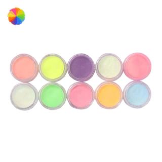 Set 10 lọ bột kim tuyến lấp lánh trang trí móng tay mm