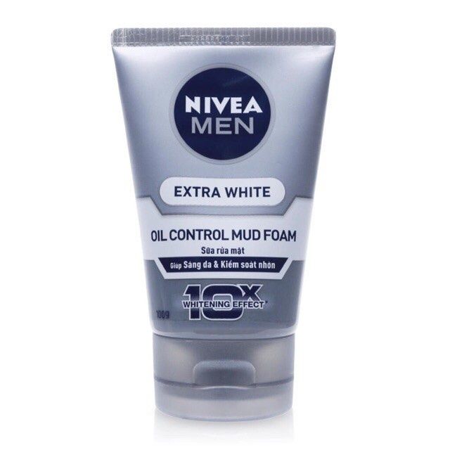 Sữa rửa mặt Nivea Men bùn khoáng DETOX MUD giúp sáng da & kiểm soát nhờn 10X - 100ML