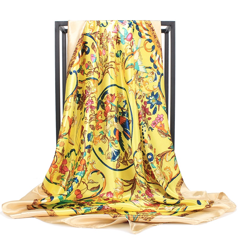 Khăn Choàng Vuông 90CM(35.4inch) WJ1003-69 Dành Cho Nữ