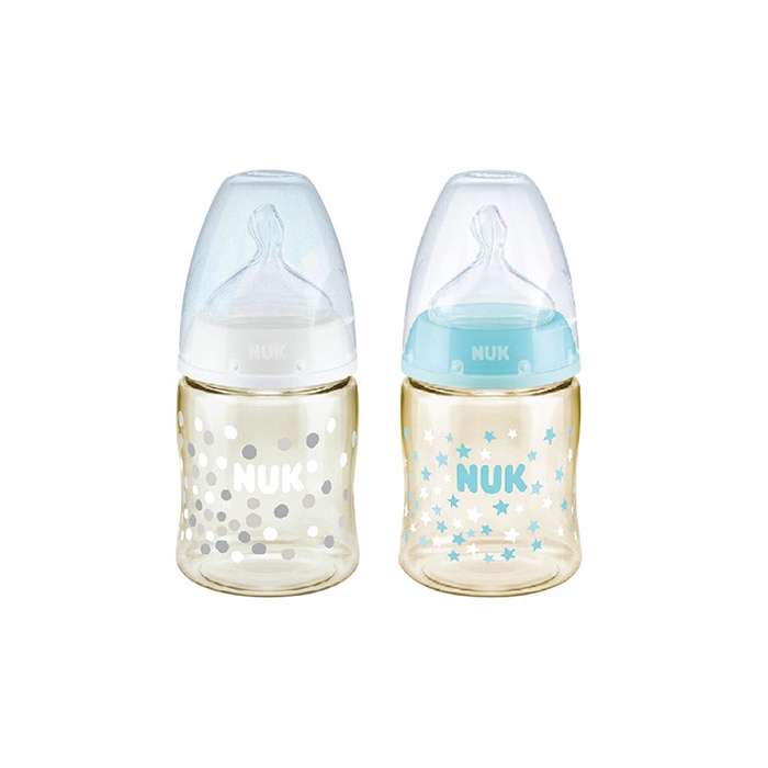 Bình sữa NUK PPSU núm ti Silicone 150-300ml