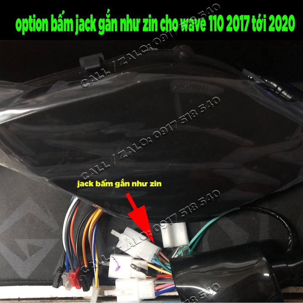 Đồng hồ điện tử 2020 PLUS gắn Wave Alpha, Wave S , Wave RS , Wave 50cc full led lcd ( đối chiếu mẫu gống hình)