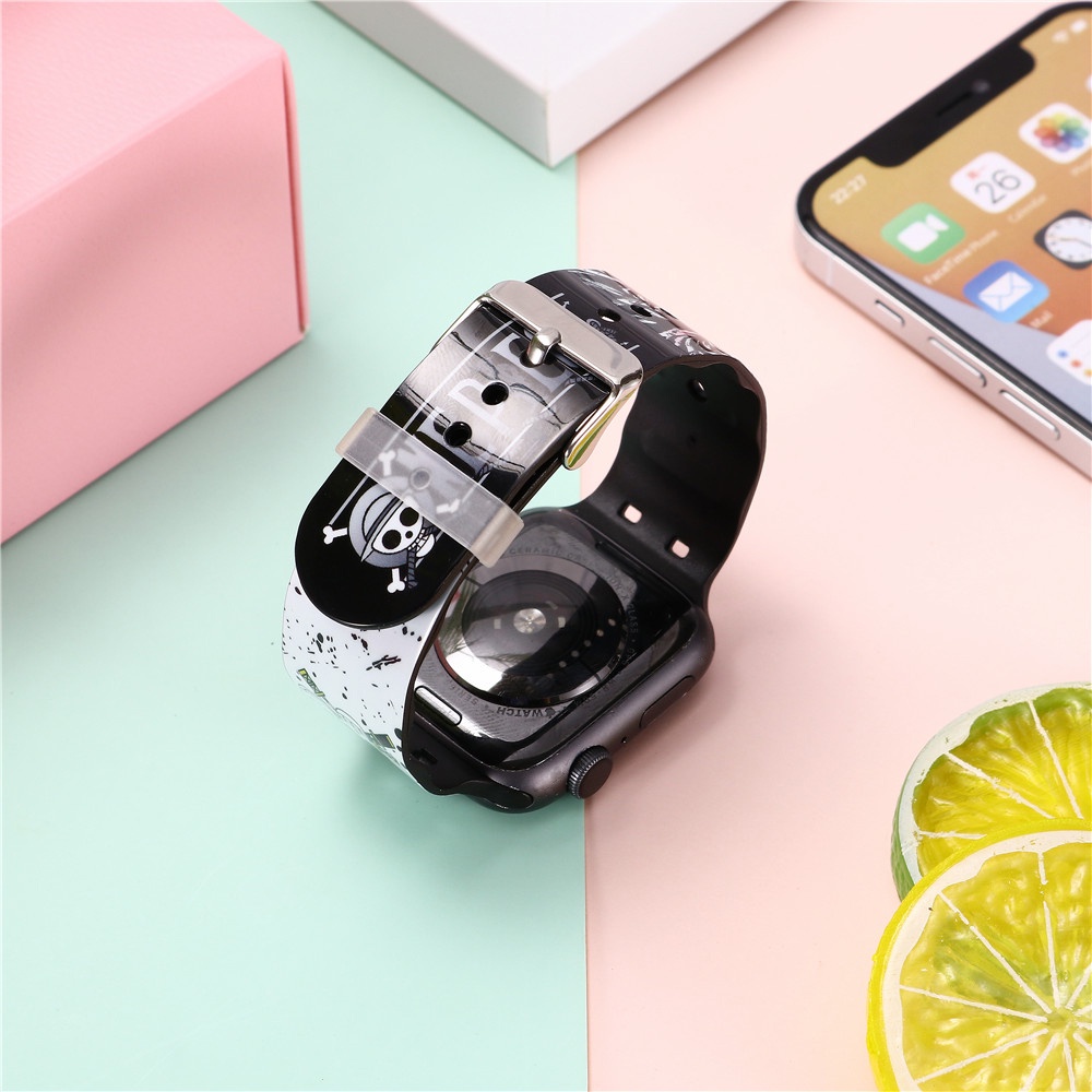 Dây Đeo Đồng Hồ apple watch Series 8 7 SE 6 5 4 3 2 1 Correa Thay Thế 38 40 41 42 44 45mm