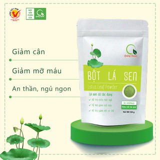 Bột Lá Sen Sấy Lạnh Quảng Thanh 100g - Giảm Cân, Giảm Mỡ Máu, An Thần, Ngủ Ngon