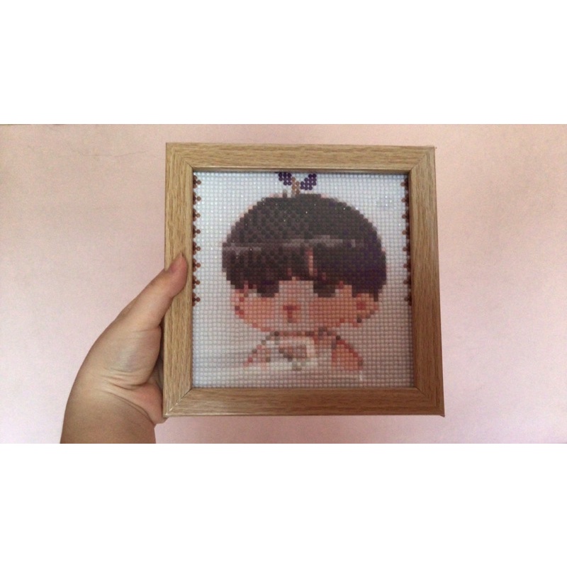 TRANH ĐÍNH ĐÁ CHIBI BTS- không kèm khung