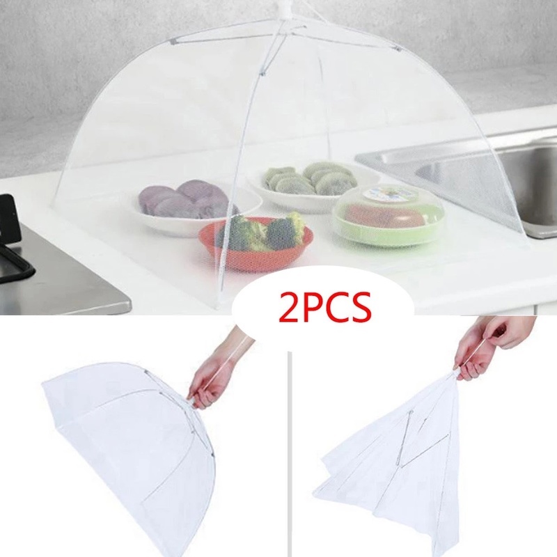 Lồng bàn bảo vệ thức ăn chống bụi hình chữ nhật có thể gập lại có thể giặt tiện dụng