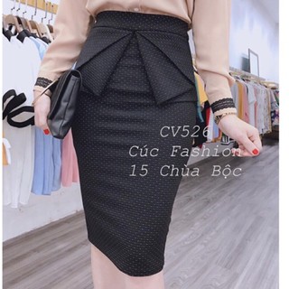 CHÂN VÁY BÚT CHÌ BÈO NHÚN CÁCH ĐIỆU🍀🌺 siêu kute có khóa séc kéo phiá sau