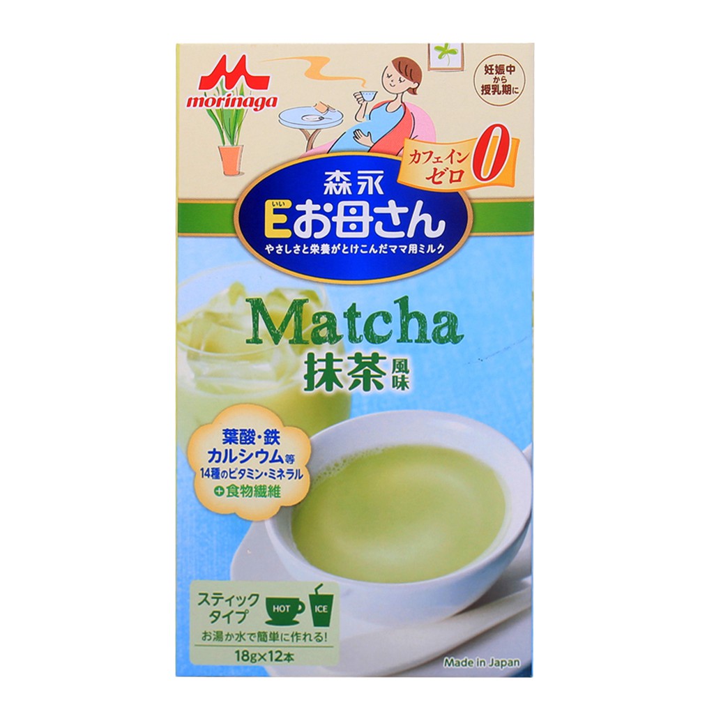 Sữa Bột Morinaga Hương Vị Matcha Hộp 216g (Phụ nữ mang thai và cho con bú)