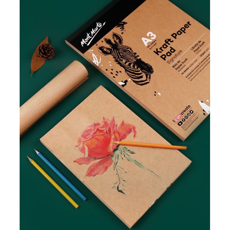 Sổ giấy Kraft Mont Marte - Signature Kraft Paper Pad