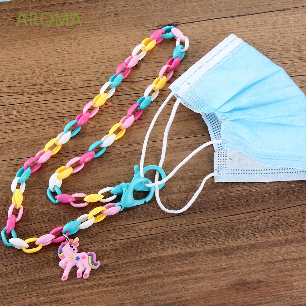 Dây Xích Gắn Mắt Kính Chống Thất Lạc Bằng Acrylic Hình Kỳ Lân Dễ Thương Nhiều Màu Sắc