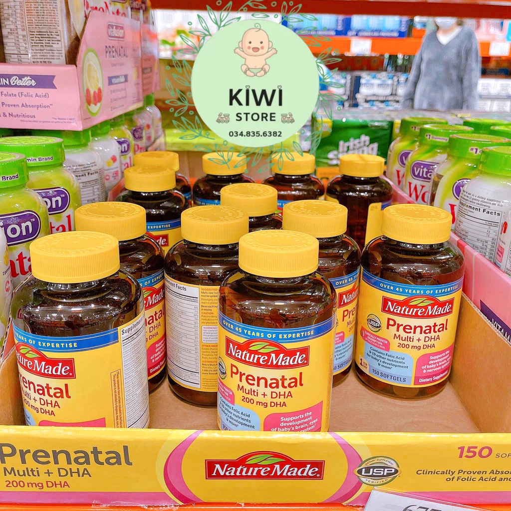 Vitamin tổng hợp cho bà bầu Prenatal Multi Dha Mỹ 150 viên