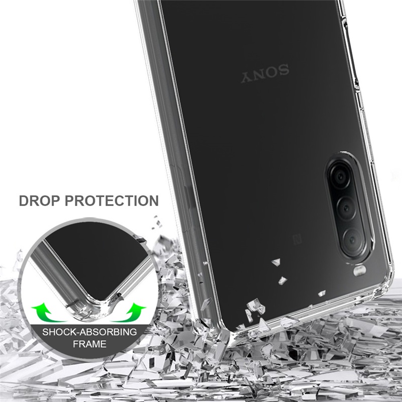 Ốp Điện Thoại Acrylic Trong Suốt Chống Sốc Chống Rơi Cho SONY Xperia 1 5 10 II III IV