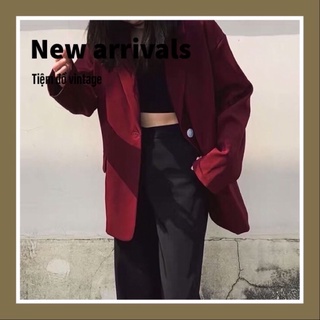 Áo Blazer đỏ đô một cúc