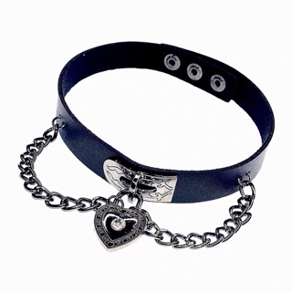 Choker tim xích - choker khoá bấm