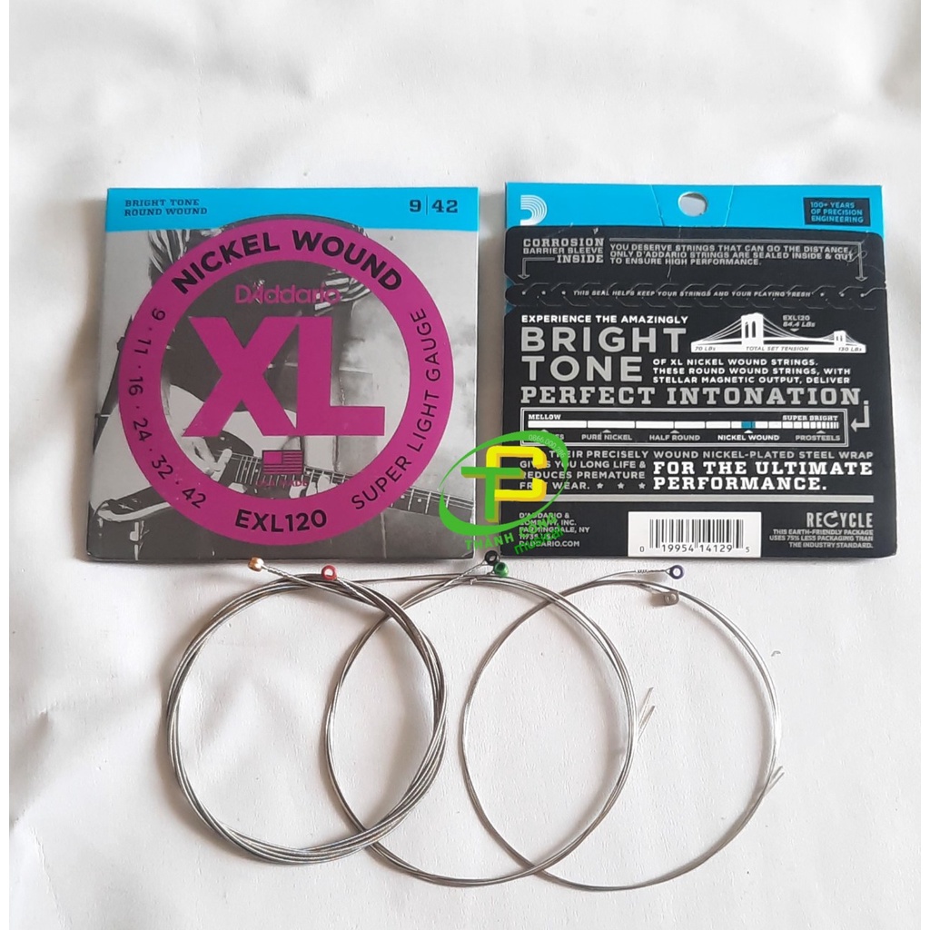 Dây đàn guitar  điện D'addario EXL120 nickel would | Nhạc Cụ Thành Công