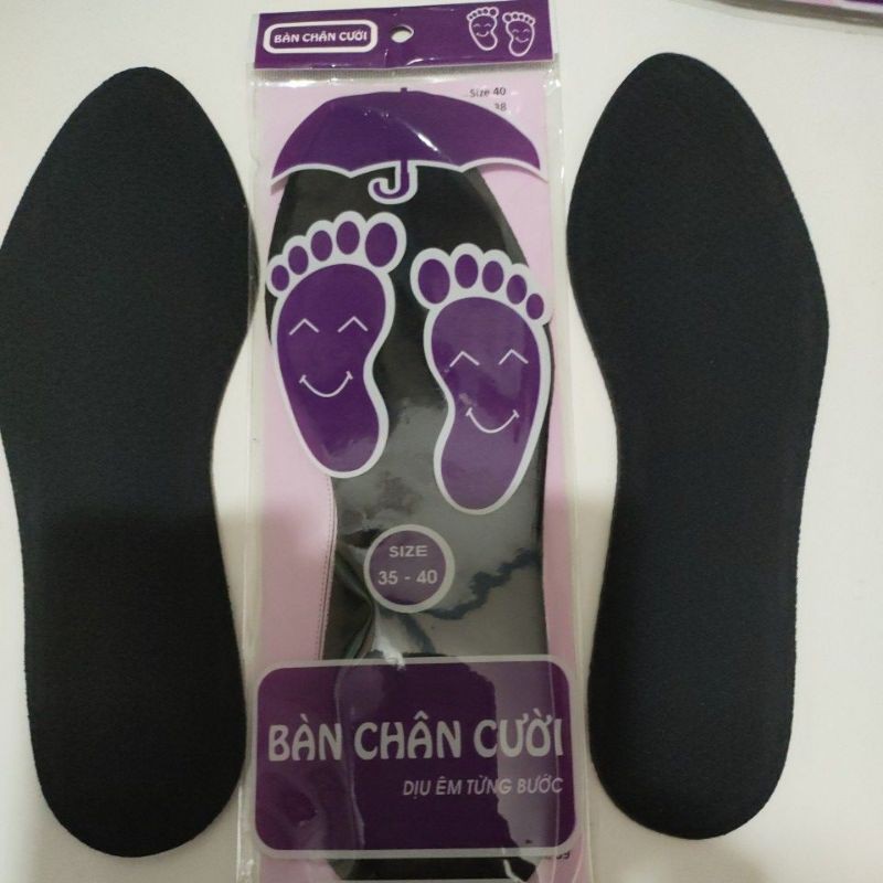 Lót bàn nữ bàn chân cười