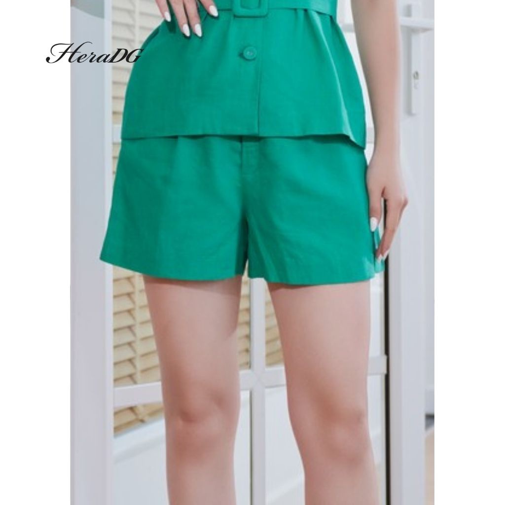 Quần Short Nữ HeraDG Thiết Kế Túi Chéo Màu Sắc Năng Động, Chất Vải Thoáng Mát STBA005Q
