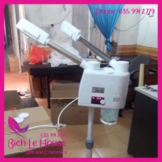 Máy xông mặt 2 cần - nóng và lạnh BH 12 tháng (xả kho) Thiết Bị Spa Thiết Bị Spa