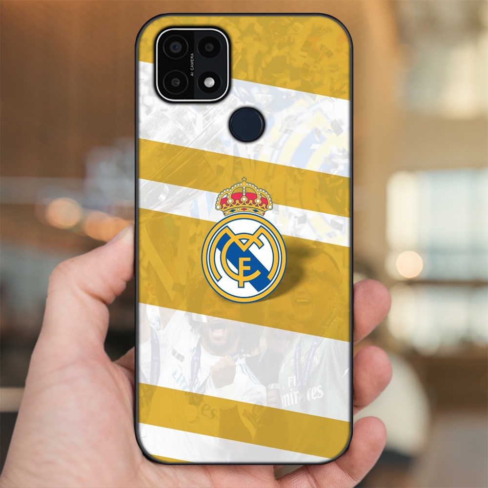 Ốp lưng Oppo A15, A15s viền đen in hình Real Madrid