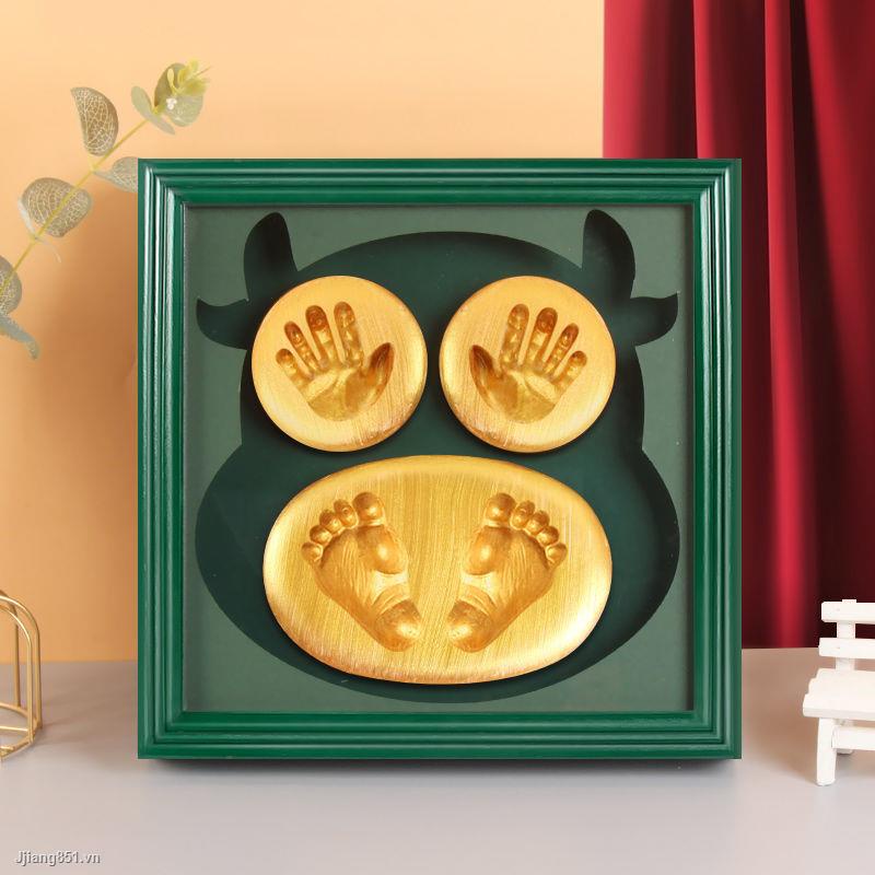 Khung Ảnh In Dấu Chân Tay Em Bé Sơ Sinh Toàn Bộ Bàn Chân