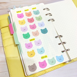 S012 - STICKER GẤU - BUOLET JOURNAL - PLANNER - SCRAPBOOK - DIARY