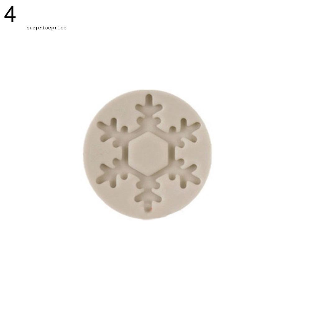 Khuôn silicon làm bánh kẹo đa năng hình bông tuyết xinh xắn tiện lợi