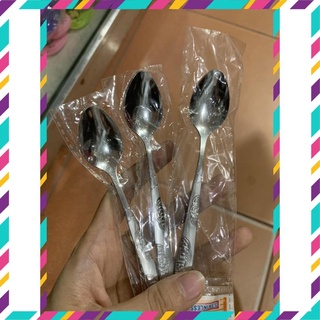 Thìa inox cán dài đầu tròn và Thìa inox cán dài đầu tròn trạm khắc hoa văn