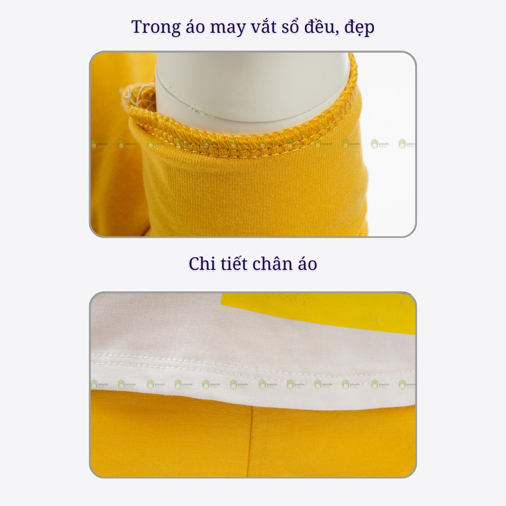 Đồ Bộ Bé Trai, Bé Gái Minky Mom Vải Cotton 100% Vai Giáp Lăng Khủng Long 3D, Bộ Dài Tay Cho Bé Thu Đông MKMTD2150