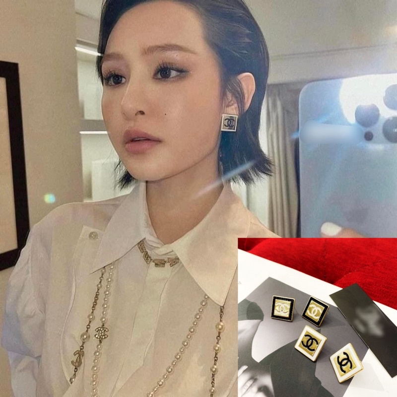 Khuyên tai vuông phong cách hàn quốc sang chảnh